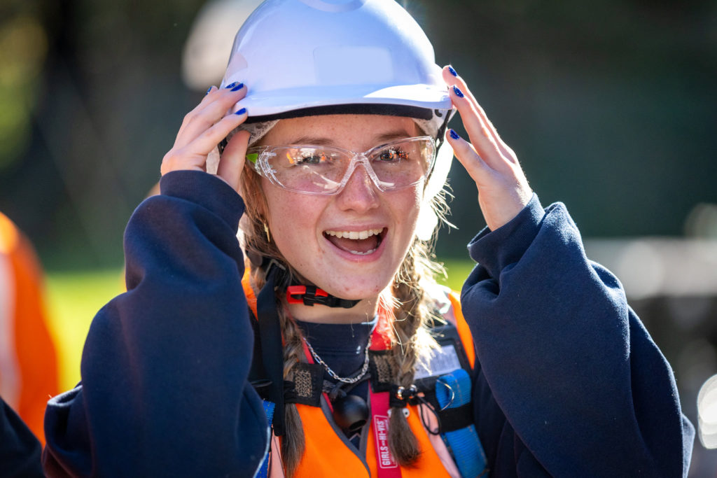 girls with hi-vis